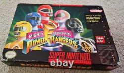 Super Nintendo Might Morphin Power Rangers & Fighting Edition USA Snes