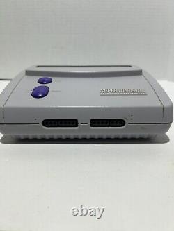 Super Nintendo Mini Jr SNES Console + Hook-ups & Games/ No Controller