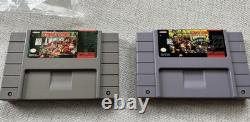 Super Nintendo NES SNES Donkey Kong Set Complete In Box CIB Matching Serial #
