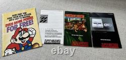 Super Nintendo NES SNES Donkey Kong Set Complete In Box CIB Matching Serial #