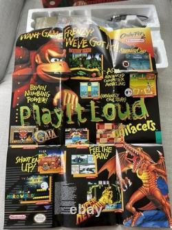 Super Nintendo NES SNES Donkey Kong Set Complete In Box CIB Matching Serial #