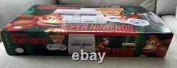 Super Nintendo NES SNES Donkey Kong Set Complete In Box CIB Matching Serial #