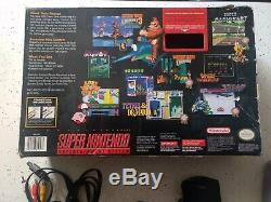 Super Nintendo NES System Video Game Console Gray jr. Mini SNES With box