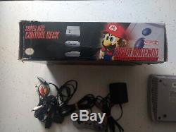 Super Nintendo NES System Video Game Console Gray jr. Mini SNES With box