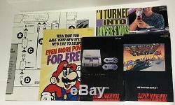 Super Nintendo Nes SNES Console System Box Boxed Complete F-Zero CIB Rare