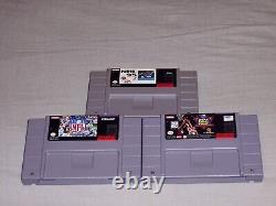 Super Nintendo Original SNES System Bundle Complete With 3 Games Tested Working