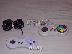 Super Nintendo Original SNES System Bundle Complete With 3 Games Tested Working