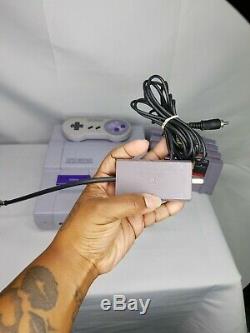 Super Nintendo Origional Consol, Cords, and Controller Donkey Kong SNES Tested