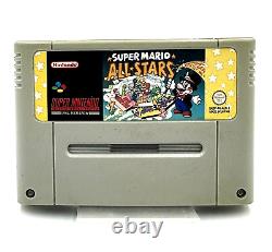 Super Nintendo PAL SNES Console Bundle 5 Games, 1 Controller Cleaned & Tested