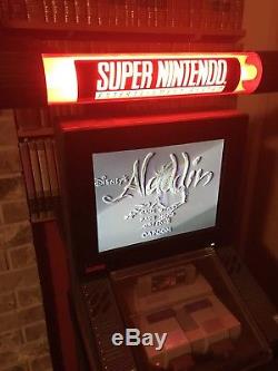 Super Nintendo Retail Store Console NES SNES Super Mario Cart Controller Bundle