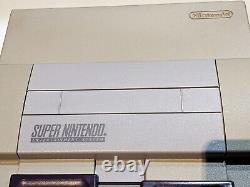 Super Nintendo SNES 001 bundle console + 1 controller + 2 games Tested