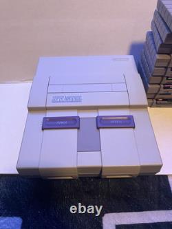 Super Nintendo SNES 1-CHIP 01 Console Set 1CHIP-01 With Games Bundle -Mario
