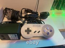 Super Nintendo SNES 1-CHIP 01 Console Set 1CHIP-01 With Games Bundle -Mario