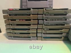 Super Nintendo SNES 1-CHIP 01 Console Set 1CHIP-01 With Games Bundle -Mario