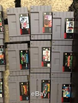 Super Nintendo SNES 71 Game Lot/Bundle Mario, Madden, Disney, NBA, NHL