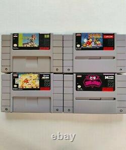 Super Nintendo SNES Box and Games Tested Working Authentic Bundle Mario Zelda