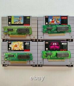 Super Nintendo SNES Box and Games Tested Working Authentic Bundle Mario Zelda