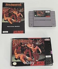 Super Nintendo SNES Boxed Game LOT Pit Fighter Bulls Blazers Boxing Legends