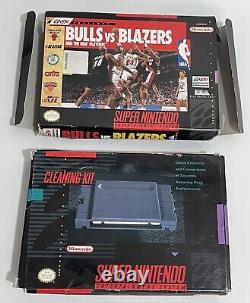 Super Nintendo SNES Boxed Game LOT Pit Fighter Bulls Blazers Boxing Legends