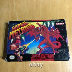 Super Nintendo / SNES Boxed NTSC Super Metroid Complete VGC