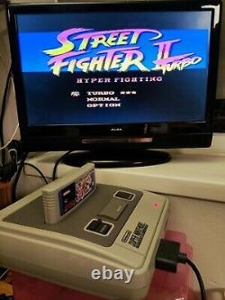 Super Nintendo SNES Boxed with Street Fighter II Turbo