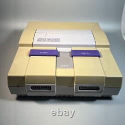 Super Nintendo SNES Bundle Console 4 Games Controllers Cables SNS-001 Working