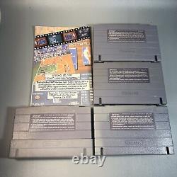 Super Nintendo SNES Bundle Console 4 Games Controllers Cables SNS-001 Working