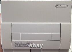 Super Nintendo SNES Bundle With Controllers And Games Tested Working
