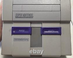 Super Nintendo SNES Bundle With Controllers And Games Tested Working