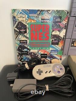 Super Nintendo SNES Bundle with6 Games, 1 Controller, & Player's Guide