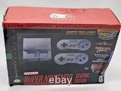 Super Nintendo SNES Classic Edition Mini Console With Built in 21+ Games Pkg dmg