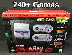 Super Nintendo SNES Classic Edition Mini Modded 240+ Best Games Brand New HACKED
