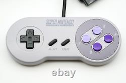 Super Nintendo SNES Complete System Gray SNS-001 1991 Tested Retro Gaming Japan