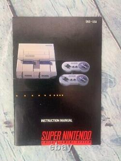Super Nintendo SNES Console 1991 ORIGINAL With Super Mario World (Near CIB)