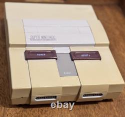 Super Nintendo (SNES) Console 2 Controllers 19 Games Everything Tested & Working