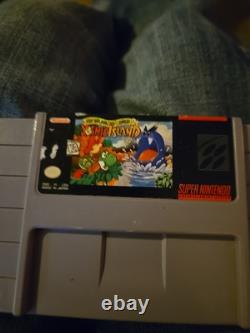 Super Nintendo SNES Console 9 Games Mega Man Zelda Super Mario Donkey Kong Works