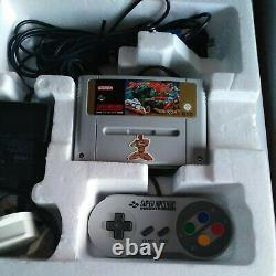 Super Nintendo SNES Console Boxed Street Fighter II TESTED WORKING PAL