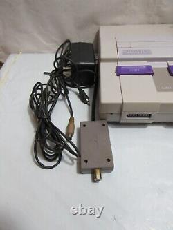 Super Nintendo SNES Console Bundle 11 Games Tested And Working H44K