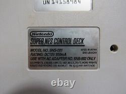 Super Nintendo SNES Console Bundle 11 Games Tested And Working H44K