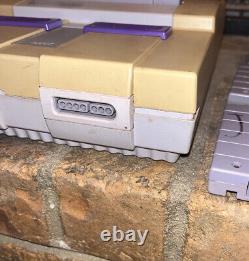 Super Nintendo SNES Console Bundle! 3 games Tested/Working! Video Game System