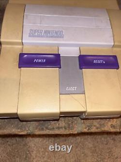 Super Nintendo SNES Console Bundle! 3 games Tested/Working! Video Game System