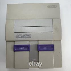 Super Nintendo SNES Console Bundle + 6 Games, Controller, Cable Tested/Works
