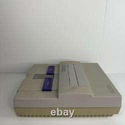 Super Nintendo SNES Console Bundle + 6 Games, Controller, Cable Tested/Works