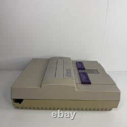 Super Nintendo SNES Console Bundle + 6 Games, Controller, Cable Tested/Works