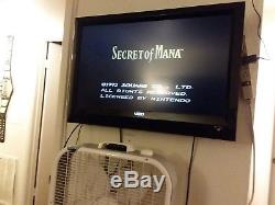 Super Nintendo SNES Console Bundle Games MARIO RPG MARIO WORLD SECRET OF MANA