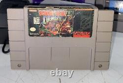 Super Nintendo SNES Console Bundle Lot 1 Controllers 3 Games Tested