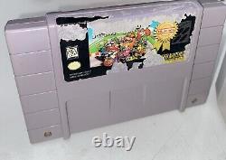 Super Nintendo SNES Console Bundle Lot 1 Controllers 3 Games Tested