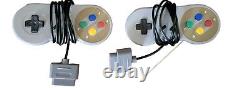 Super Nintendo SNES Console Bundle Lot + 5 Games, Controller & PLUGS. TESTED