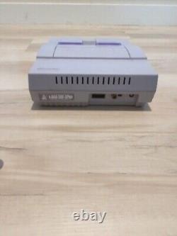 Super Nintendo SNES Console Bundle OEM Lot Super Mario World Gray TESTED 4 GAMES