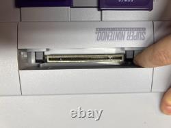 Super Nintendo SNES Console Bundle OEM Power And Av Cables 2 Games 2 Controllers